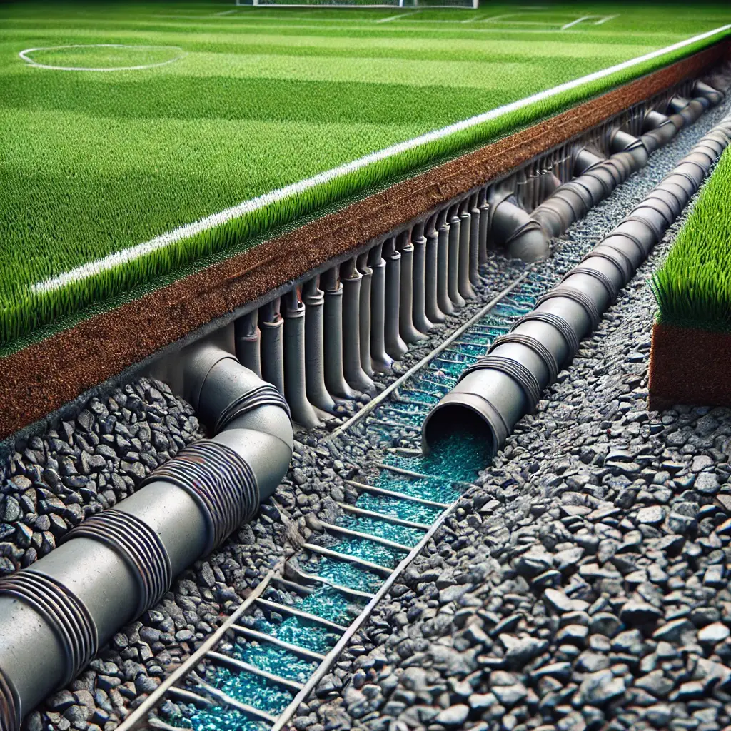 HỆ THỐNG THOÁT NƯỚC SÂN CỎ NHÂN TẠO